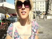 Slutty Blonde Chick Fucked In The Park