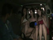 College Hotties Sex Party In Limousine