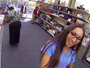 Crazy Chick In Glasses Trades Pussy For A New Camera