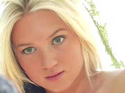 A Walk Outdoors Prompts Long Haired Blonde Display Her Tits Not To Mention Her Tantalizing Shaved Pu