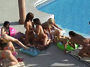 Lesbian Pool Party Cute