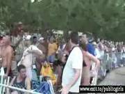 Milfs Going Nude In Public Party Crowd