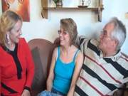 German Mature Couple And Female Friend