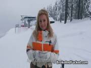 Nude Big Tit At Public Ski Resort