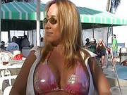 Heavy Chested Blonde Milf Gets Seduced