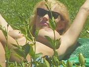 Wonderful Lesbian Outdoor Fucking On A Green Grass