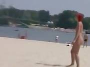 Hawt  Immature Nudists Play At Beach.