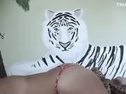 Tanned Honey Playing With A Vibrator