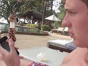Abbey In Outdoor Sex Scene With A Lovely-looking Babe