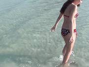 Abbey In Sex On The Beach With A Nice-looking Babe