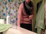 My Teen Girlfriend Taking A Hot Showerwer