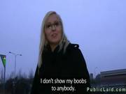 Shy Blonde With Glasses Fucked And Gets C 