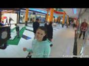 Naughty Teen Shows Tits And Fucks In Mall Bathroom