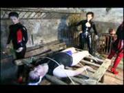 Chicks In Latex Tie Up A Guy In A Rabbit Outfit