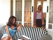 Rene And Zina Practises For The Big Toy Exercise