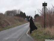 Sexy Emma Plays With Herself By The Highway