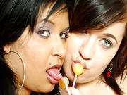Klaudia Gets Her Creamy Kitten Licked By Nora