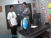 Fetish Teacher Domina Sucks Dick