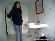Cute Brunette With Glasses Gets Her