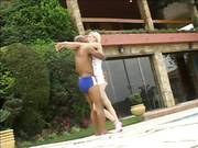Erotic Latin Blonde Gets Both Openings Filled