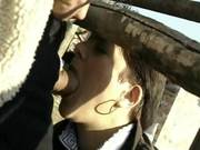 Dirty German Mom Blows Cock In Public
