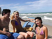 Young Beach Tramps Please One Hungry Boy With Steamy Bj