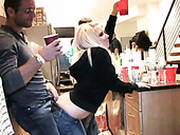 Thirsting Stud Fingerfucks Wet Twat Of Lusty Blond Whore