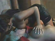 Sexy Tramp In Fishnets Pleases Her Kooky With Steamy Cunnilingus