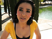Lusty Teen From Street Is Ready To Give Good Tug Job And Steamy Blowjob