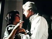 Young Brunette Gives Eager Blowjob To Clothed Elder Due