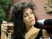 Salacious Brunette Drinking Champagne And Getting Her Pussy Licked
