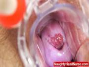 Nurse Gapes Her Unshaven Hole