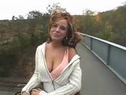 Amateur Chic With Huge Tits Flashes And H 