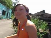 Pigtailed Horny Girl Flashed Her Tits And 