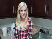 Superb Teen Blonde Mouth Fucking Huge Dic 