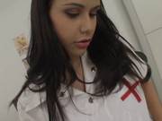 Mean Brazilian Nurse Pounded His Manpussy 