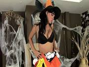 Halloween In Fishnets And Stilettos
1207