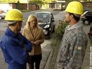 German Milf Fucked By Two Construction Wo 