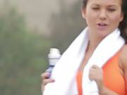 Sporty Hot Little Chick Is Horny As Hell
