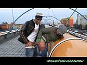 Horny Couple Fucks In Public