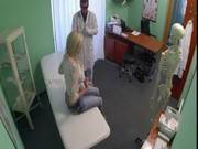 Doctor With Gloves Finger Fucking Blonde 