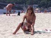 Amazing Nudists Touch Each Others Bodies