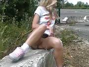 Flashing And Outdoor Play Before Masturbating