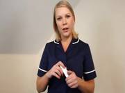 Hot Nurse Toying Her Pussy