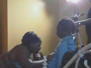 Getting Some Ebony Head Caught On Camera