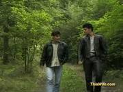 German Wife Threesome In Nature