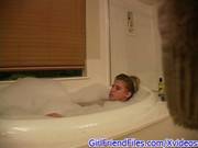 Hidden Cam Catches Girlfriend Masturbating In Bath