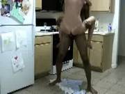 Girlfriend Doing Her Black Bf In The Kitchen
