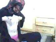Muslim Ass Play With Bottle