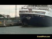 Scandi Threesome In Public